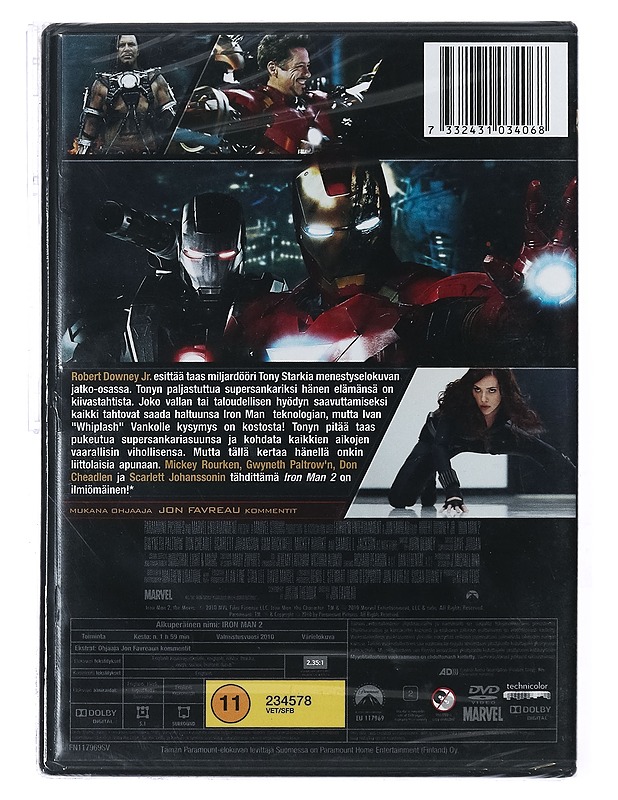 Iron Man 2 - DVD - DVD-elokuvat - 10105427214 - 1