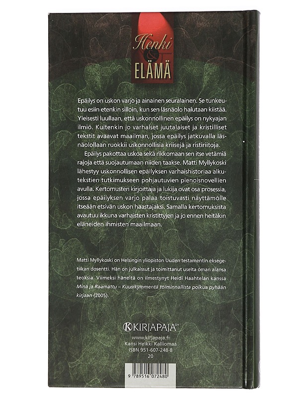 Epäilys - Matti Myllykoski - Tietokirjat ja oppaat - 10105427227 - 1