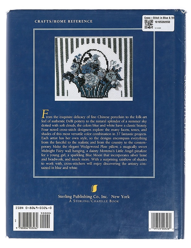 Cross-Stitch in Blue & White - Trice Boerens - Harrastekirjat - 10105427244 - 1