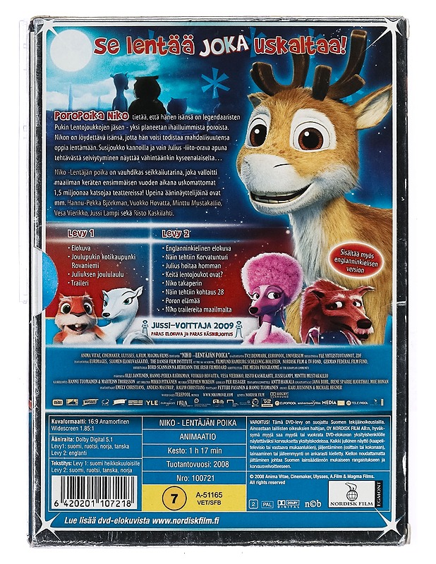 Niko - lentäjän poika - DVD - DVD-elokuvat - 10105427247 - 1