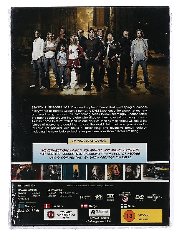 Heroes, Season 1: Episodes 1-11 - DVD - DVD-elokuvat - 10105427262 - 1