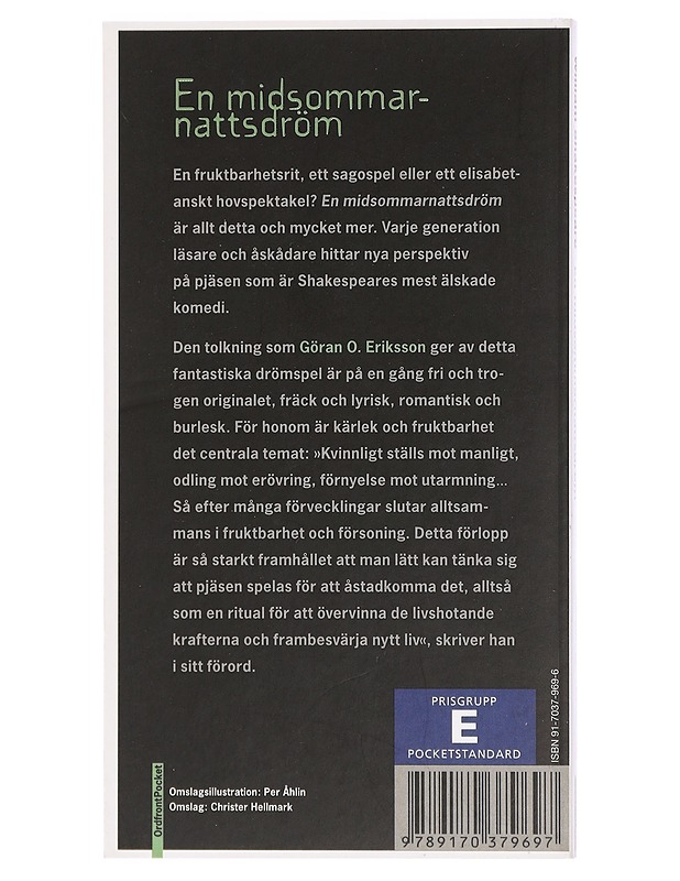 En midsommarnattsdröm - William Shakespeare - Romaanit ja novellit - 10105427286 - 1