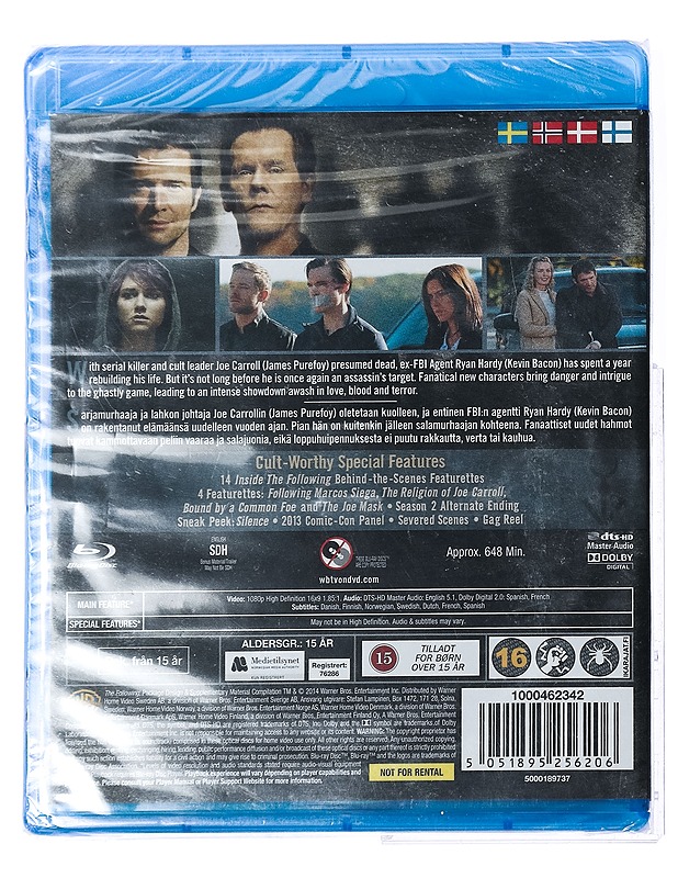 The Following: 2nd Season - Blu-Ray - Blu-ray-levyt - 10105427326 - 1