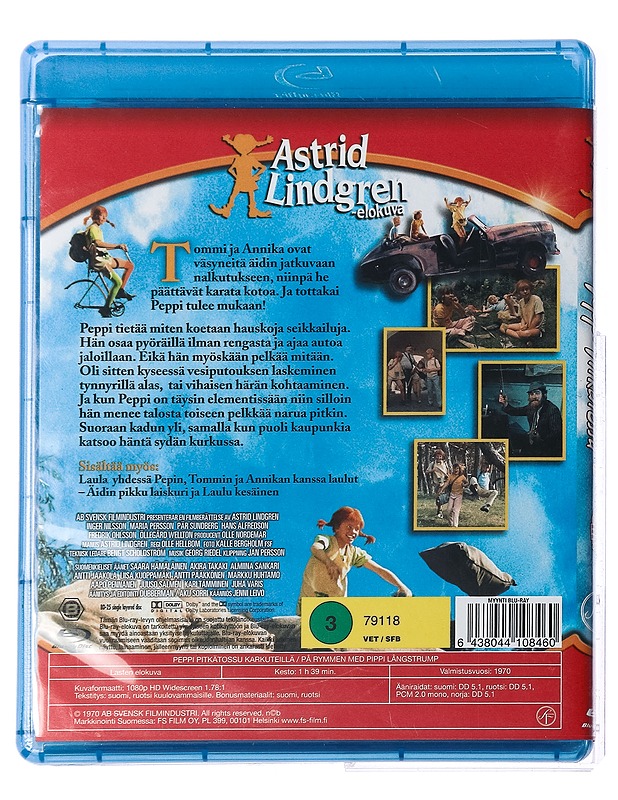 Peppi Pitkätossu Karkuteillä - blu-Ray - Blu-ray-levyt - 10105427370 - 1