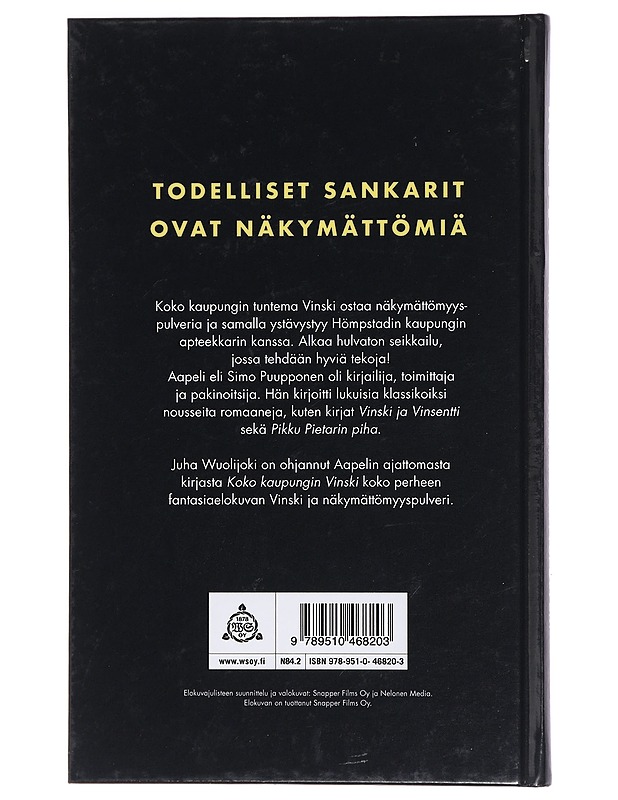 Vinski ja näkymättömyyspulveri - Aapeli - Lastenkirjat - 10105427390 - 1