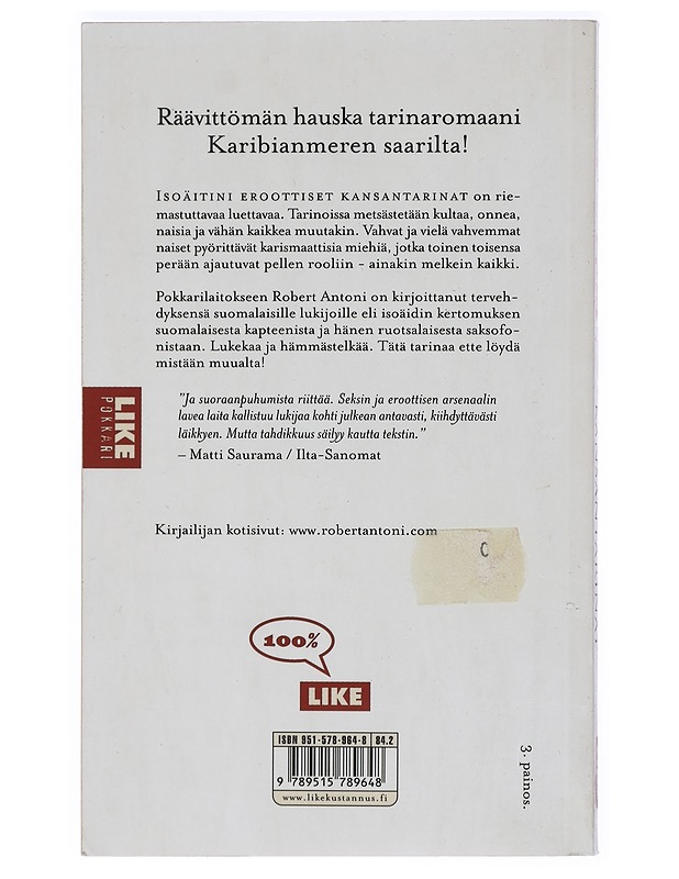 Isoäitini eroottiset kansantarinat - Robert Antoni K-18 - Romaanit ja novellit - 10105427425 - 1