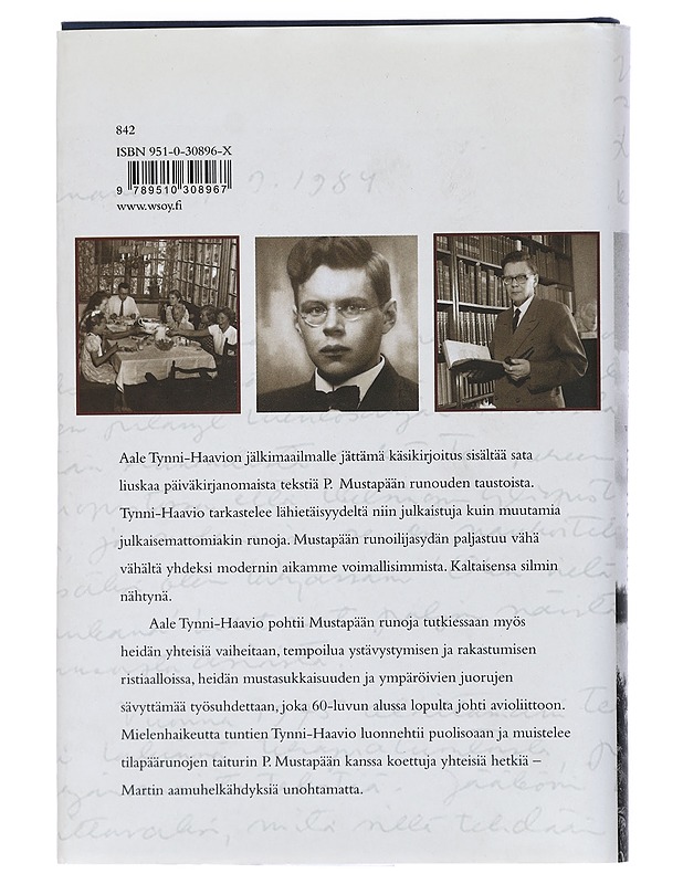 Kuva kaivattuni : P. Mustapään runojen taustaa : (salainen) - Tynni, Aale - Elämäkerrat ja muistelmat - 10105427503 - 1