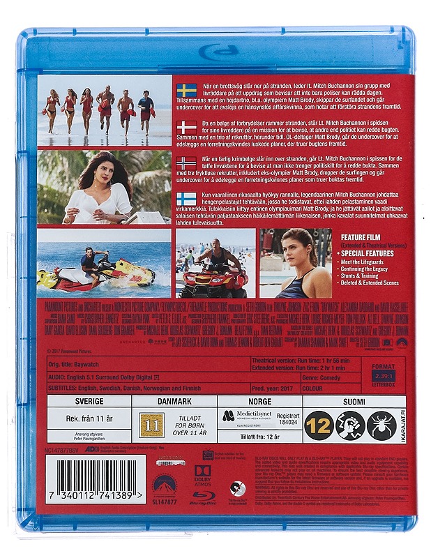 Baywatch: Extended Cut - Blu-Ray - Blu-ray-levyt - 10105427535 - 1