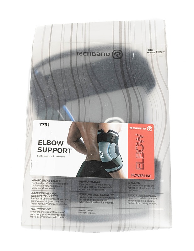 REHBAND Power Line kyynärtuki, oikea - Kuntoilu - 10105427577 - 0