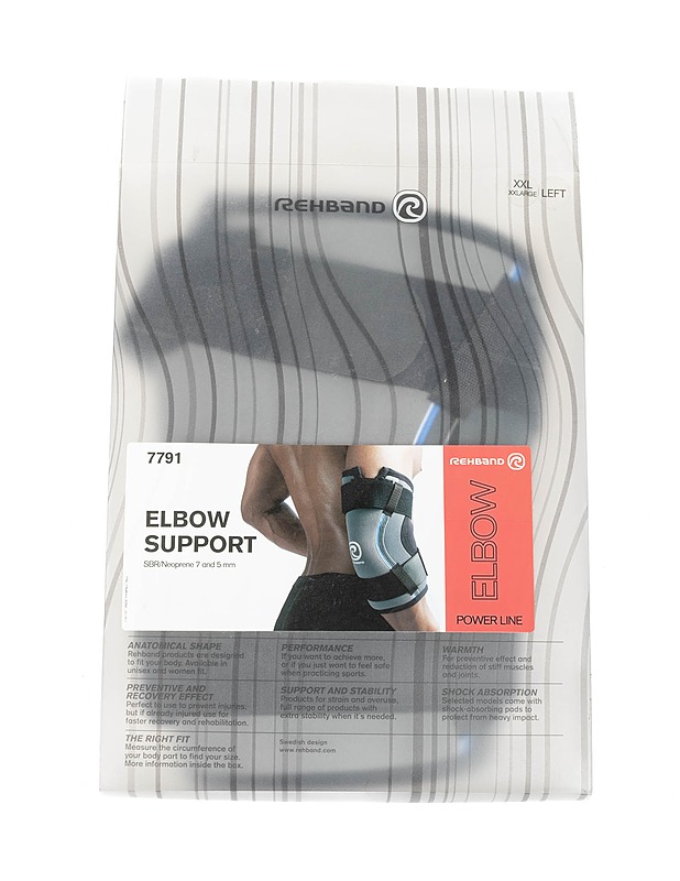 REHBAND Power Line kyynärtuki, vasen - Kuntoilu - 10105427589 - 0