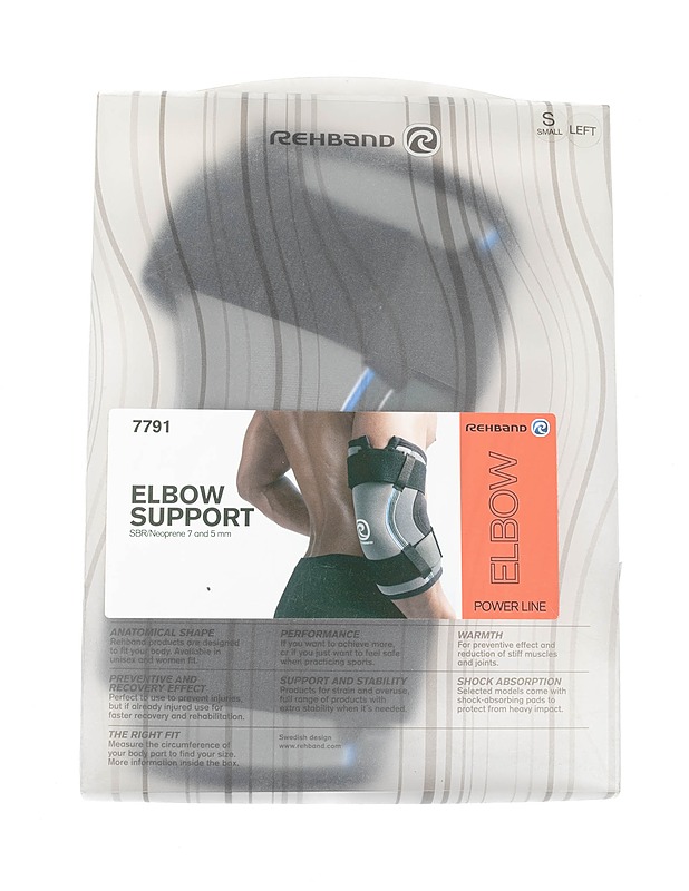 REHBAND Power Line kyynärtuki, vasen - Kuntoilu - 10105427591 - 0