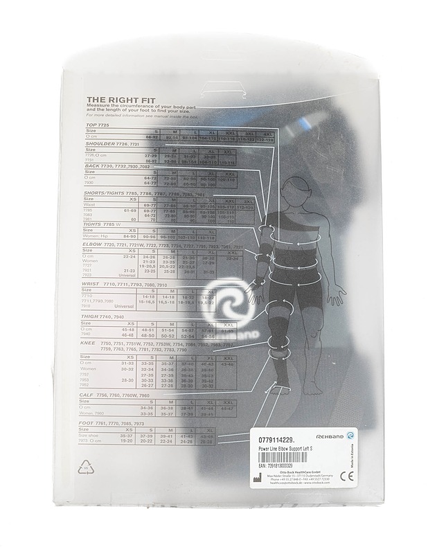 REHBAND Power Line kyynärtuki, vasen - Kuntoilu - 10105427591 - 1