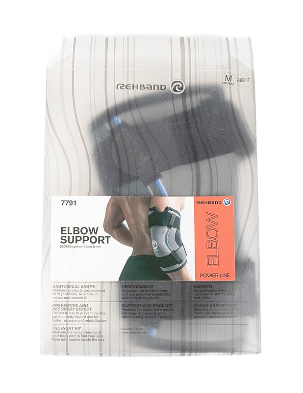 REHBAND Power Line kyynärtuki, oikea - Kuntoilu - 10105427595 - 0