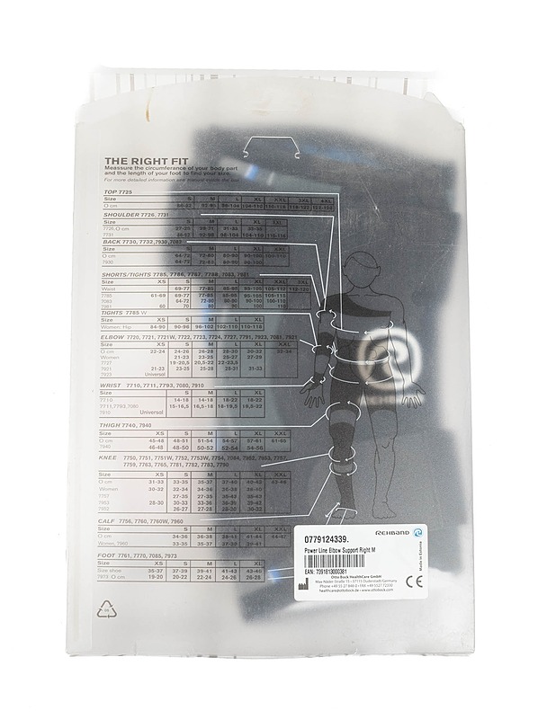REHBAND Power Line kyynärtuki, oikea - Kuntoilu - 10105427595 - 1