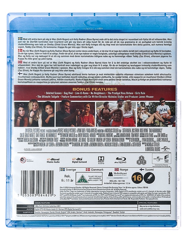Bad Neighbours 2 - Blu-Ray - Blu-ray-levyt - 10105427605 - 1