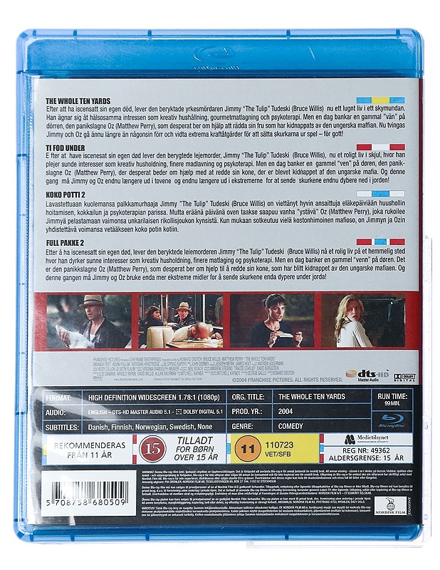 The Whole Ten yards - Blu-Ray - Blu-ray-levyt - 10105427626 - 1