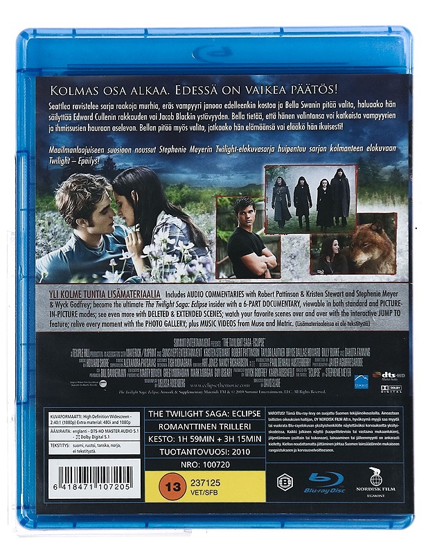 Twilight: Epäilys - Blu-Ray - Blu-ray-levyt - 10105427633 - 1