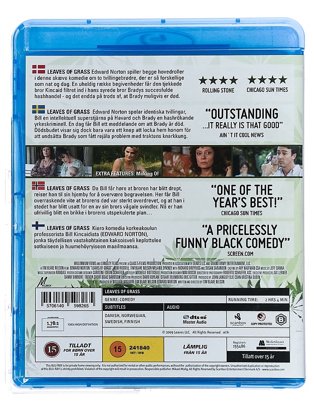 Leaves of Grass - Blu-ray - Blu-ray-levyt - 10105427692 - 1