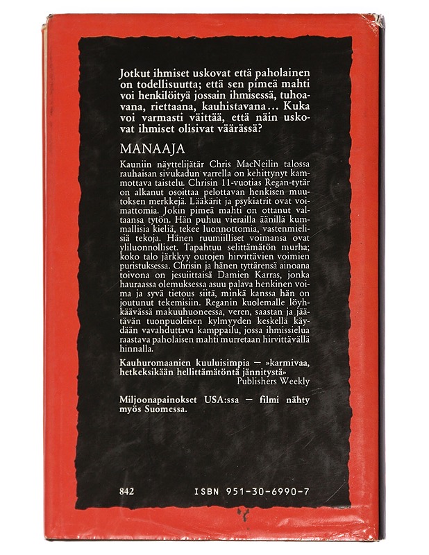 Manaaja - Blatty, William Peter - Romaanit ja novellit - 10105427703 - 1