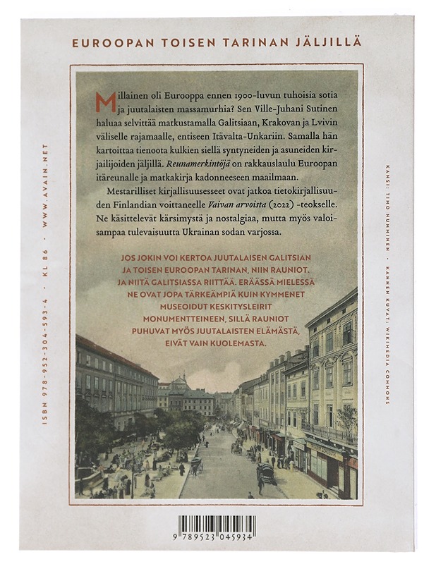 Reunamerkintöjä : kadonnutta Eurooppaa etsimässä - Ville-Juhani Sutinen - Elämäkerrat ja muistelmat - 10105427704 - 1