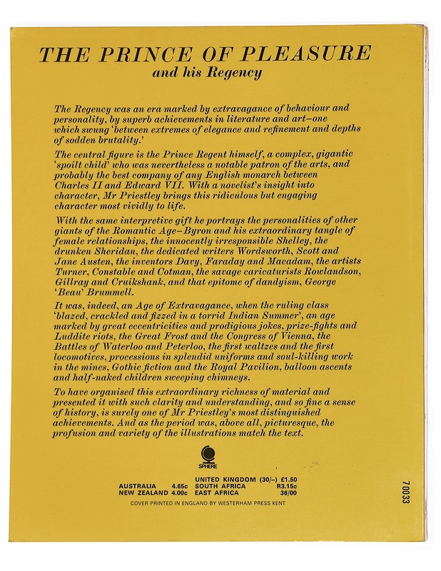 The Prince of Pleasure and His Regency 1811-20 - J.R. Priestley - Romaanit ja novellit - 10105427733 - 1