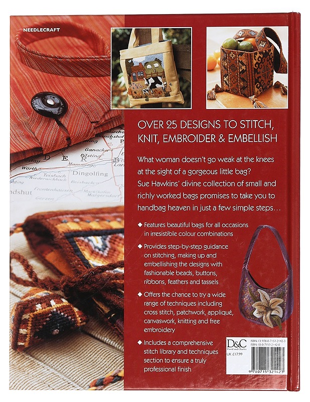 Heavenly handmade bags / over 25 designs to stitch, knit, embroider & embellish - Sue Hawkins - Tietokirjat ja oppaat - 10105427744 - 1