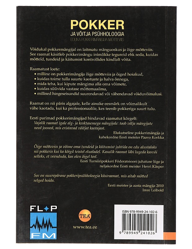 Pokker ja võitja psühholoogia - Ian Taylor & Matthew Hilger - Tietokirjat ja oppaat - 10105427817 - 1