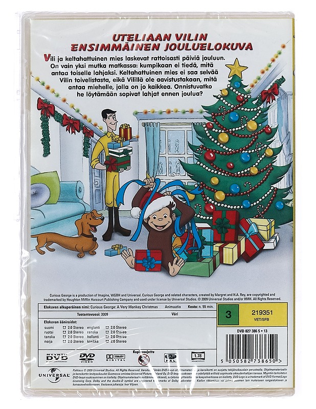 Utelias Vili: Apinamaista Joulua - DVD - Joulutuotteet - 10105427850 - 1