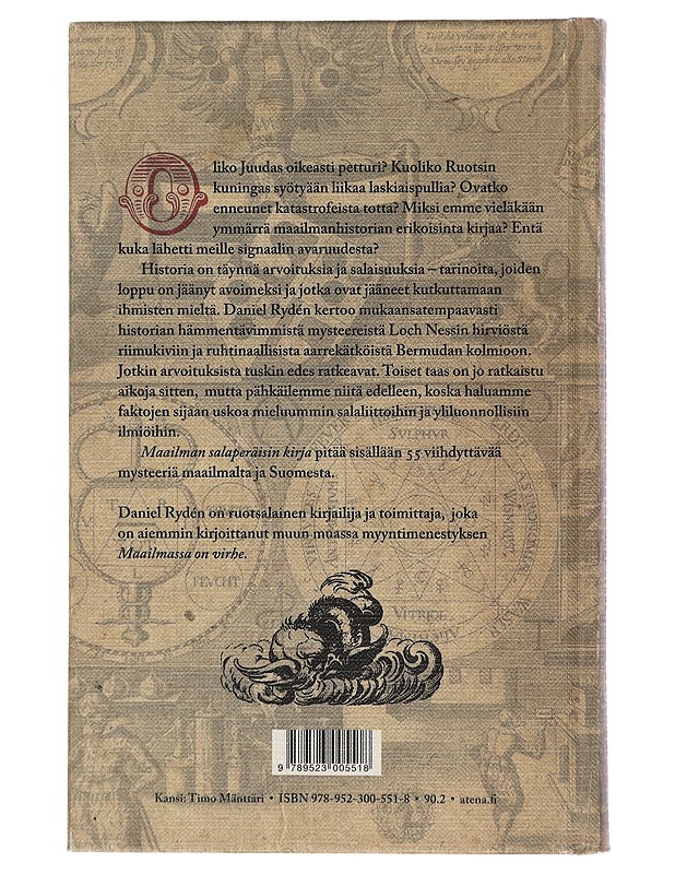 Maailman salaperäisin kirja ja muita historian mysteerejä - Rydén, Daniel - Historiakirjat - 10105427895 - 1
