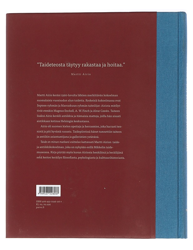 Taide on minun matkani : Martti Airion taidekokoelma - Hyvönen, Paula - Historiakirjat - 10105427913 - 1