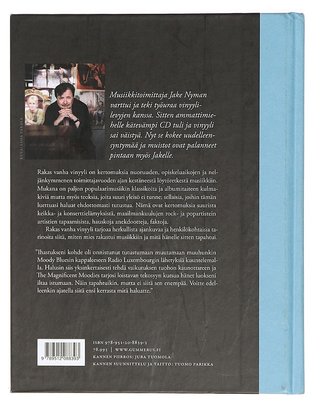Rakas vanha vinyyli - Jake Nyman - Elämäkerrat ja muistelmat - 10105428184 - 1