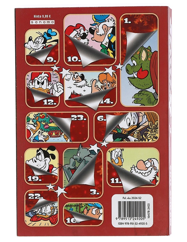 Joulukalenteri - Ahonen, Emma - Sarjakuvat - 10105428193 - 1