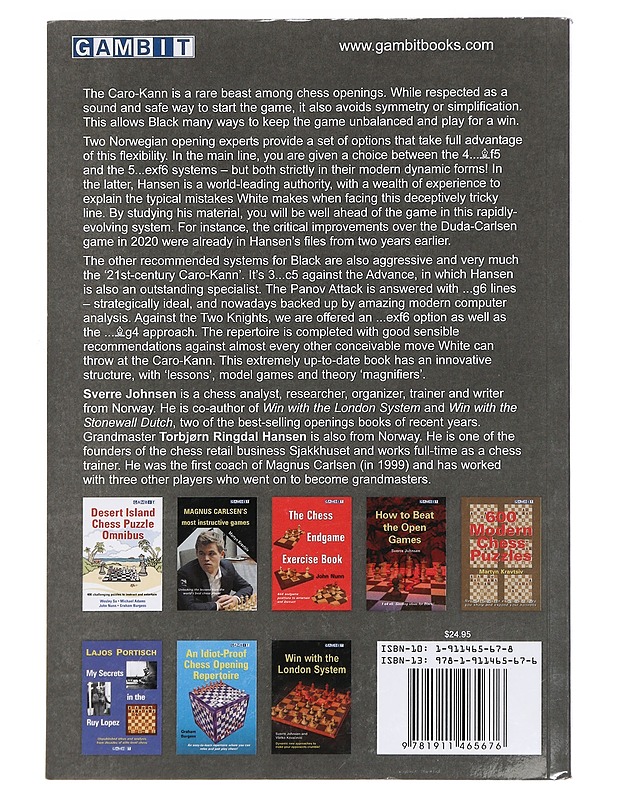 Win with the Caro-Kann - Sverre Johnsen - Tietokirjat ja oppaat - 10105428209 - 1