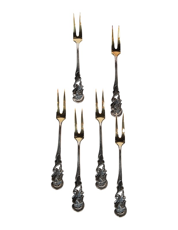 HOPEAKESKUS leikkelehaarukka, 6 kpl - Muut astiat - 10105428212 - 0