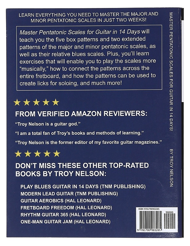Master Pentatonic Scales For Guitar in 14 Days - Troy Nelson - Tietokirjat ja oppaat - 10105428242 - 1