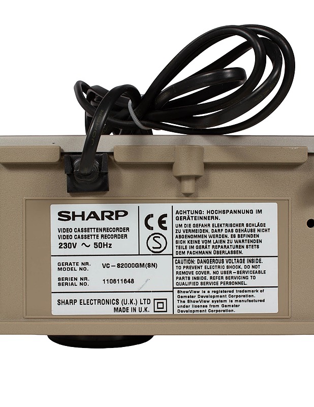 SHARP VC-S2000 S-VHS videonauhuri - Audio - 10105428253 - 2
