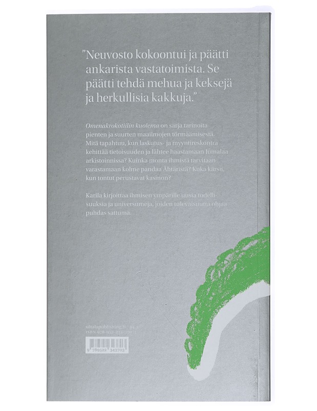Omenakrokotiilin kuolema - Karila, Juhani - Romaanit ja novellit - 10105428364 - 1