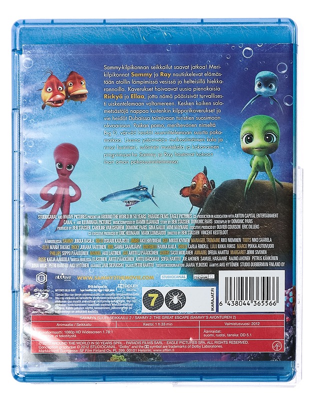 Sammyn suuri seikkailu 2  -Blu-ray - Blu-ray-levyt - 10105428421 - 1