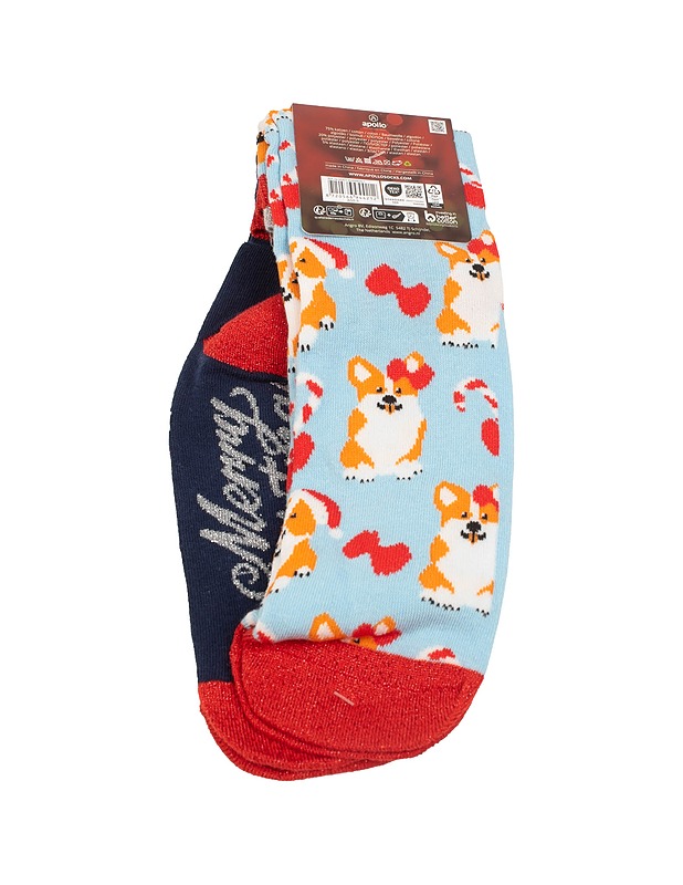 APOLLO Merry Christmas sukat, 36-41 - Joulutuotteet - 10105428476 - 1