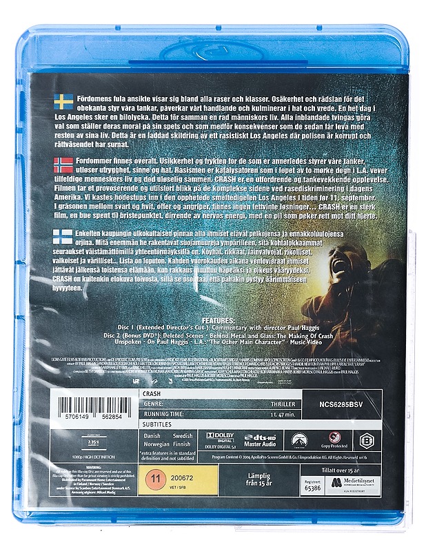 Crash - Blu-ray - Blu-ray-levyt - 10105428515 - 1