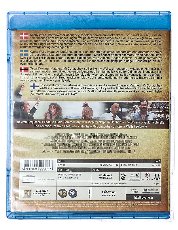 Gold - Blu-ray - Blu-ray-levyt - 10105428580 - 1