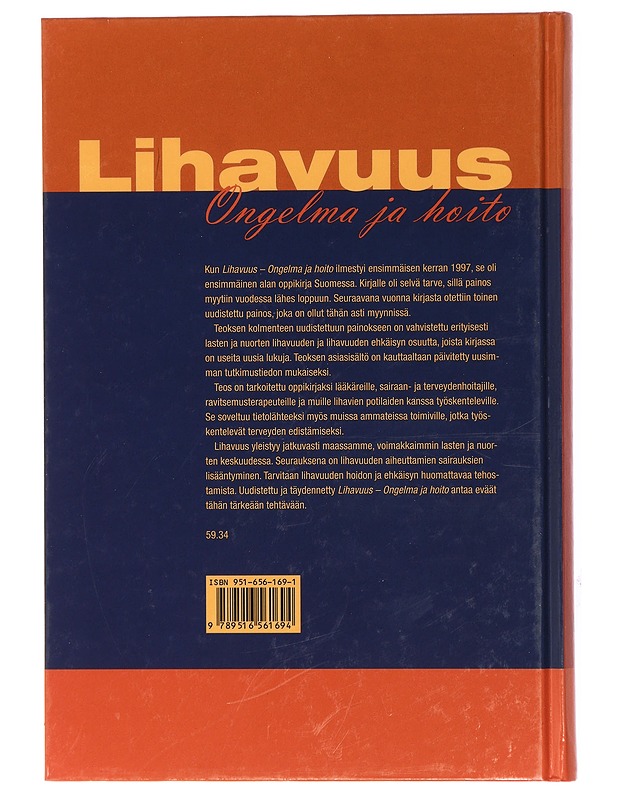 Lihavuus : ongelma ja hoito - Mustajoki, Pertti - Tietokirjat ja oppaat - 10105428608 - 1