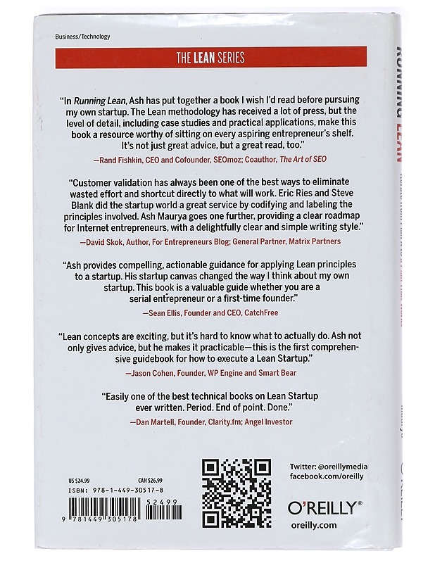 Running lean : iterate from plan A to a plan that works - Ash Maurya - Tietokirjat ja oppaat - 10105428613 - 1