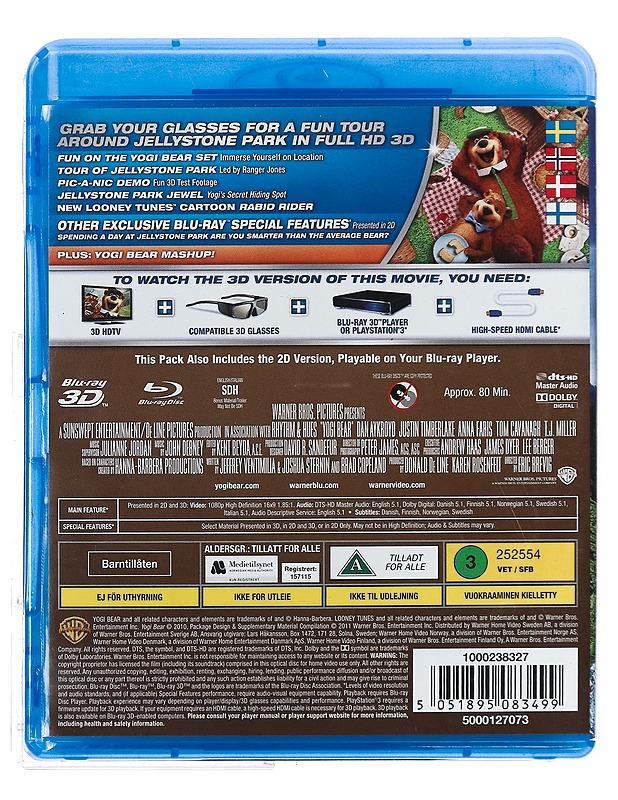 Yogi Bear 3D - Blu-Ray - Blu-ray-levyt - 10105428685 - 1