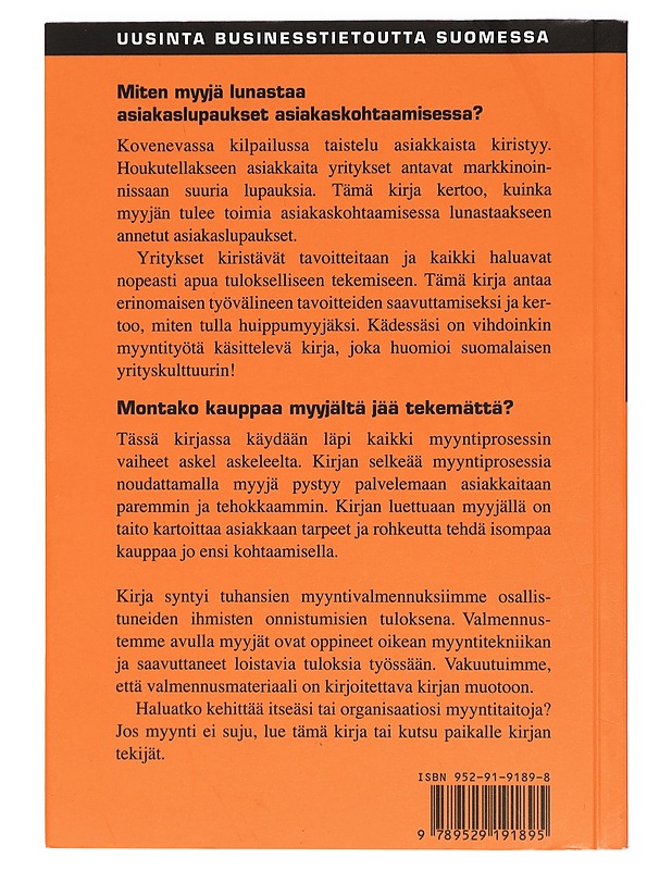 Myynnin lyhytterapia : sanoista tekoihin - Rubanovitsch, Mika D. - Tietokirjat ja oppaat - 10105428702 - 1