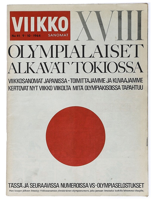 Viikkosanomat No 41 9-10/1964 - Lehdet - 10105428779 - 0