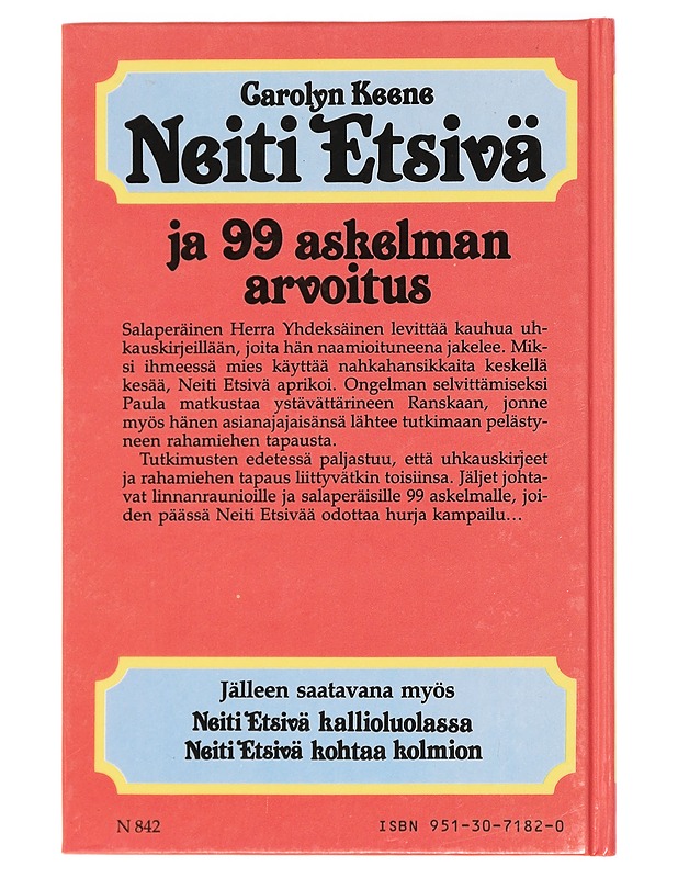 Neiti Etsivä ja 99 askelman arvoitus - Keene, Carolyn - Nuorten kirjat - 10105428817 - 1