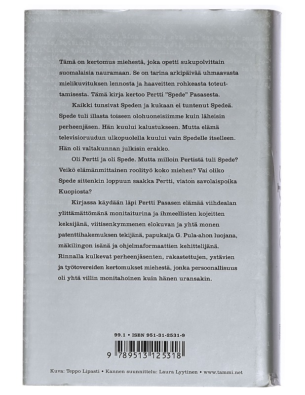 Spede : Pertti Pasasen elämä - Tommi Aitio - Elämäkerrat ja muistelmat - 10105428822 - 1