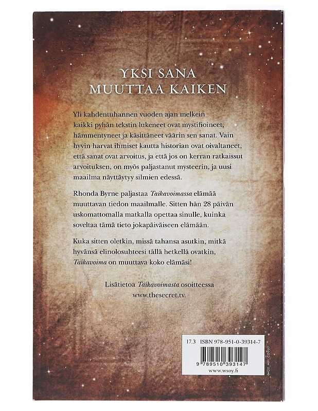 Taikavoima - Byrne, Rhonda - Harrastekirjat - 10105428872 - 1