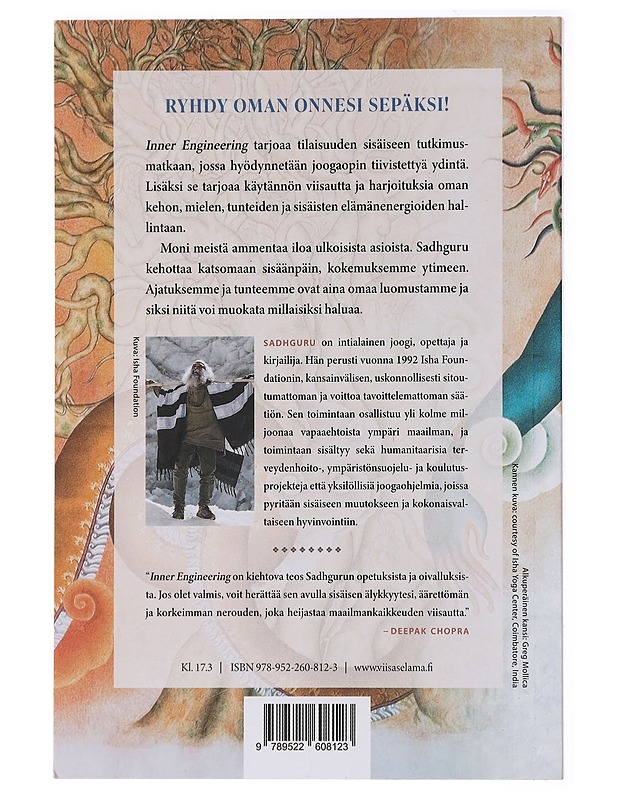 Inner engineering : joogin opas iloon - Vasudev, Jaggi - Tietokirjat ja oppaat - 10105428876 - 1
